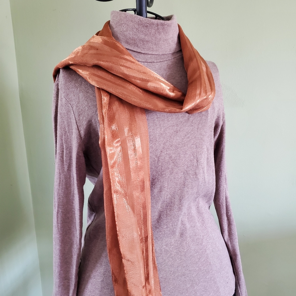 Orange silk scarf